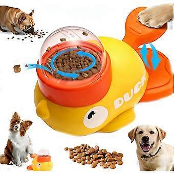 Duck-shaped dog treat dispenser toy, suitable for small dogs - interactive slow-feeding educational toy that promotes puppy's intellectual developme