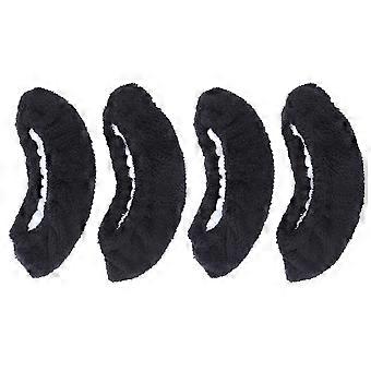 Black Plush Skating Cover for Skate Protection 2Pair Kids Elastic Skate Guards