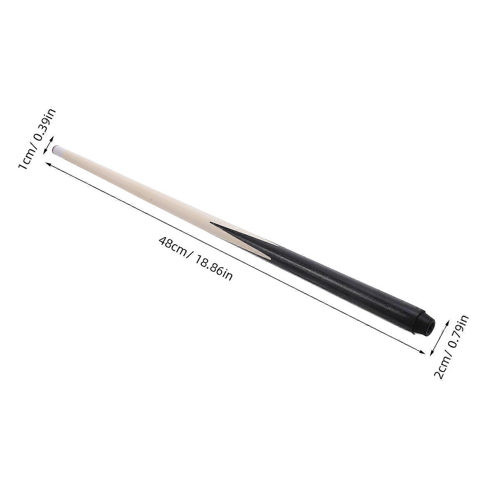 2 Stück Pool-Queue Holz Billard-Queue-Stick Bequemer Queue-Stick Kurzer Pool-Queue-Stick