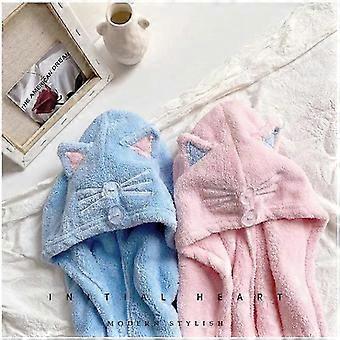 Microfiber Hair Towel Wrap, Quick Dry Machine Washable, Solid 5s-10s Absorption Handmade Hair Cap for Long Hair