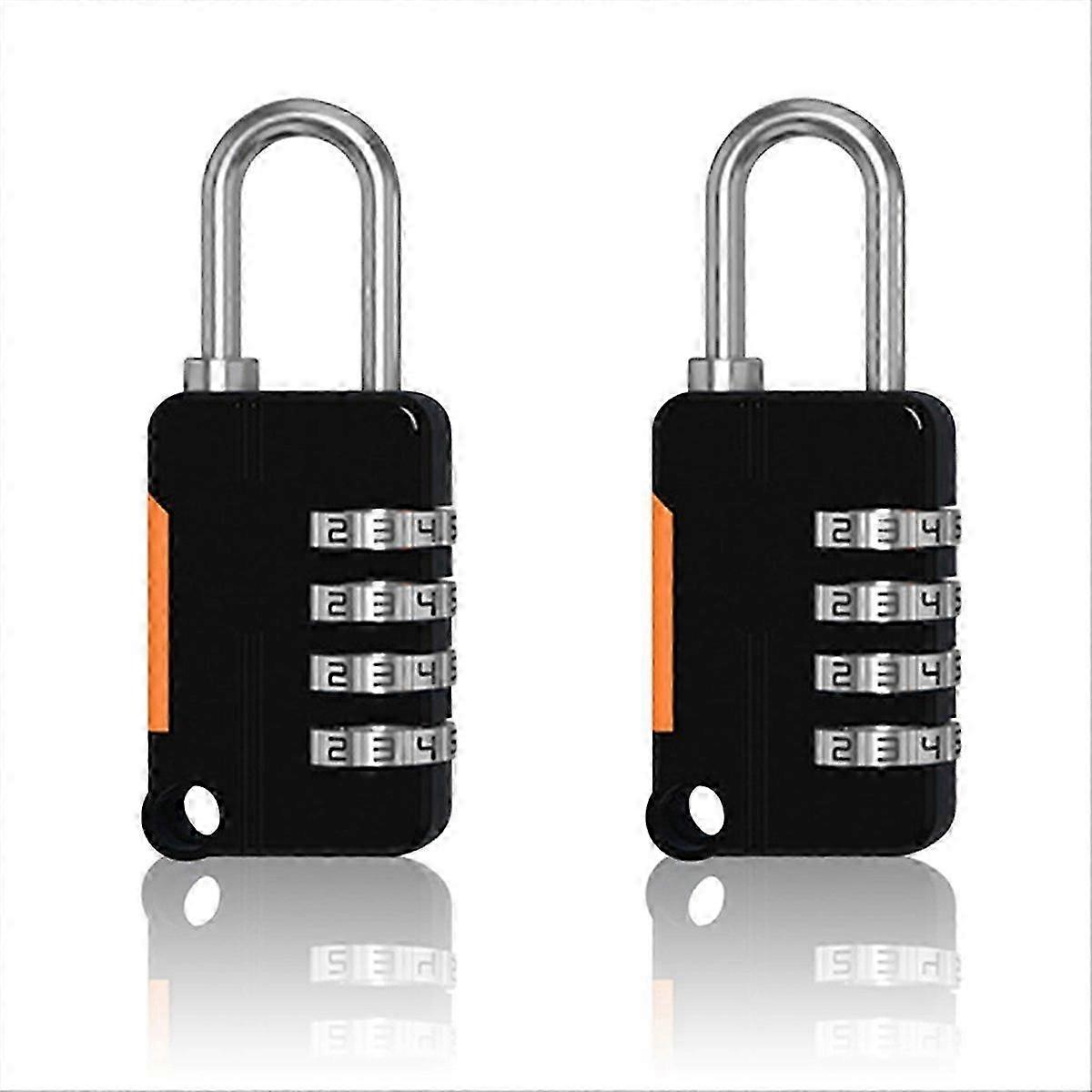 2PCS 4 Digit Number Combination Pad Lock Luggage Security Coded Lock