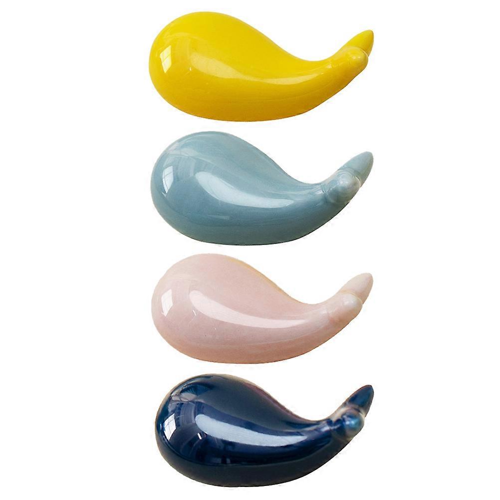 Whale Ceramic Chopstick Rest Holder for Table Use 8Pcs Collection