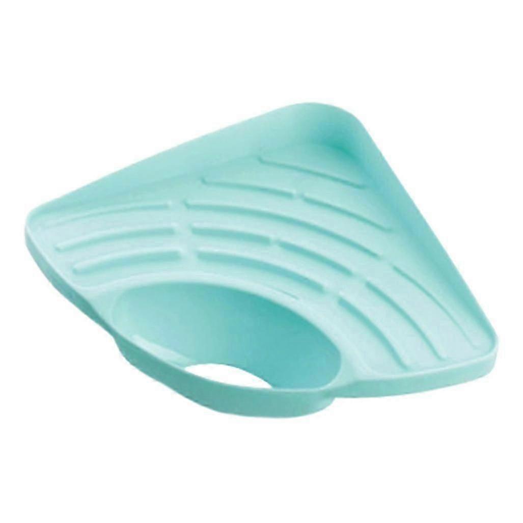 Multifunctional Kitchen Corner Drainer Rack with with with with with with Blue