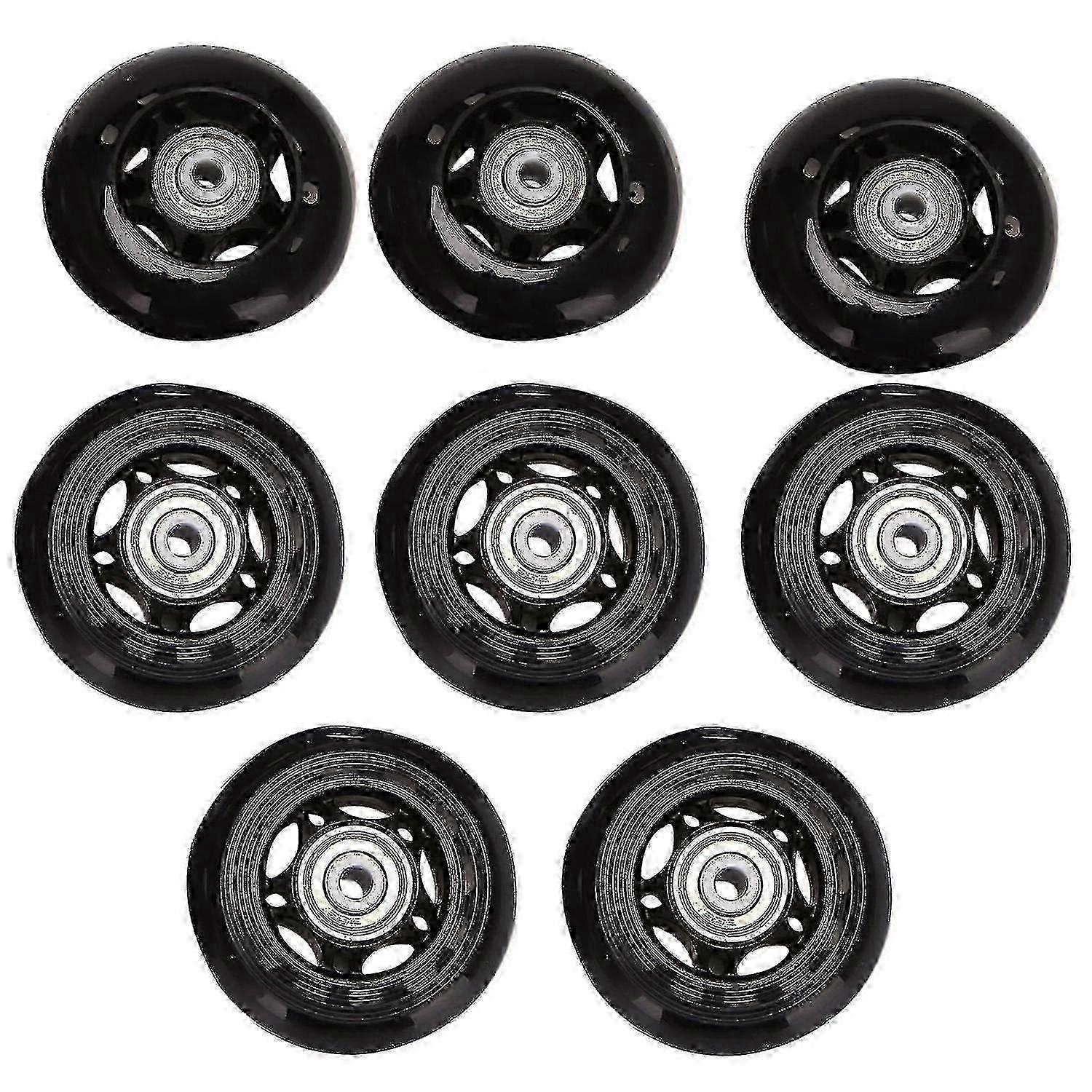 64mm inline skating wheels set for indoor outdoor use