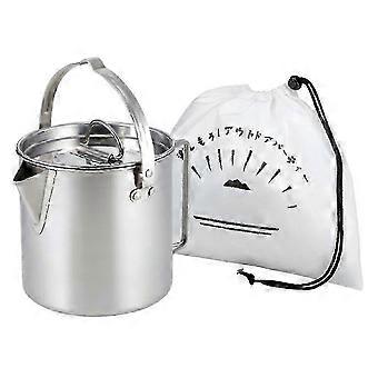 Camping Cooking Pot Stainless Steel Portable Campfire Pot Water Cup for Outdoor Camping Hiking Backpacking