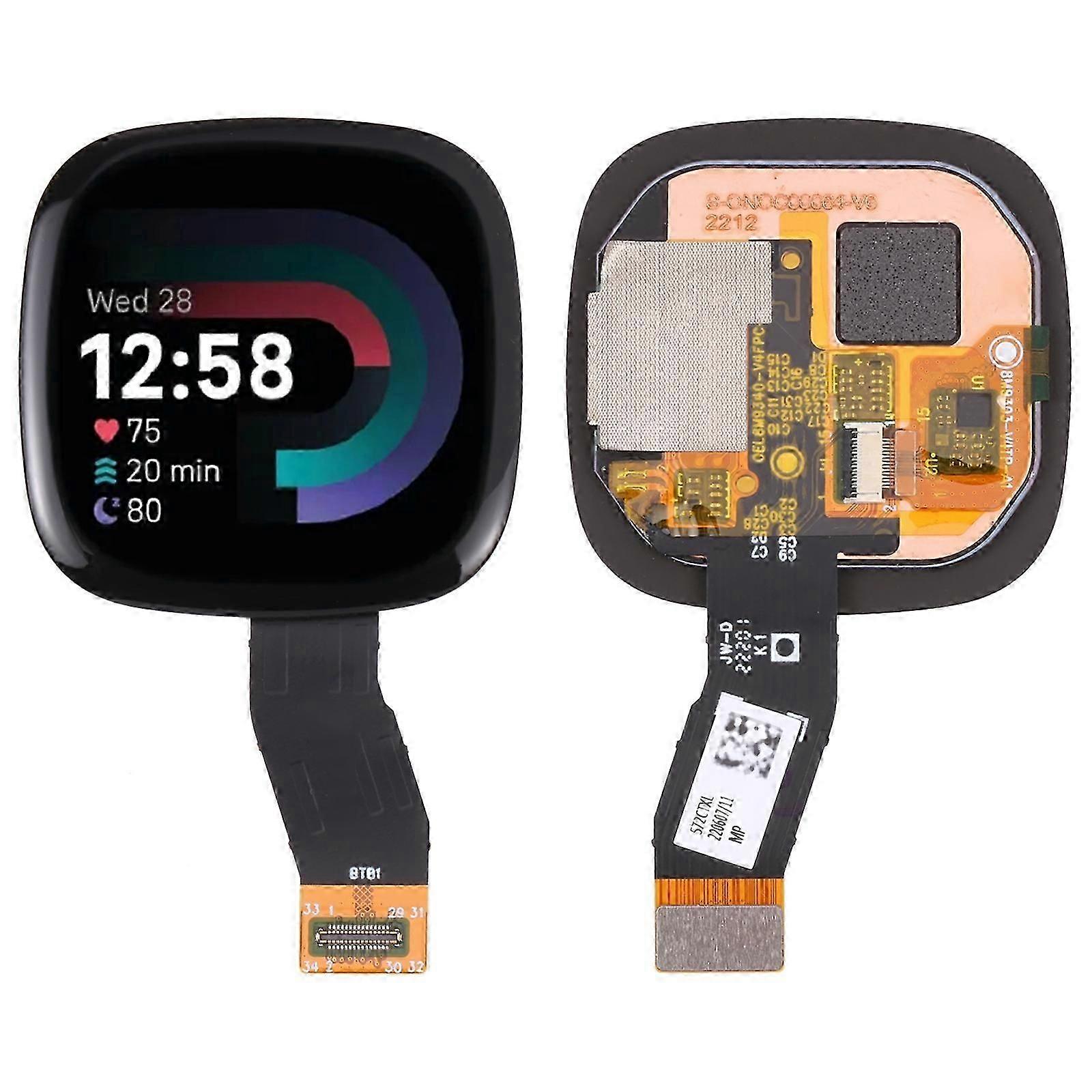 LCD screen for Fitbit Versa 4 with digitizer full assembly replacement