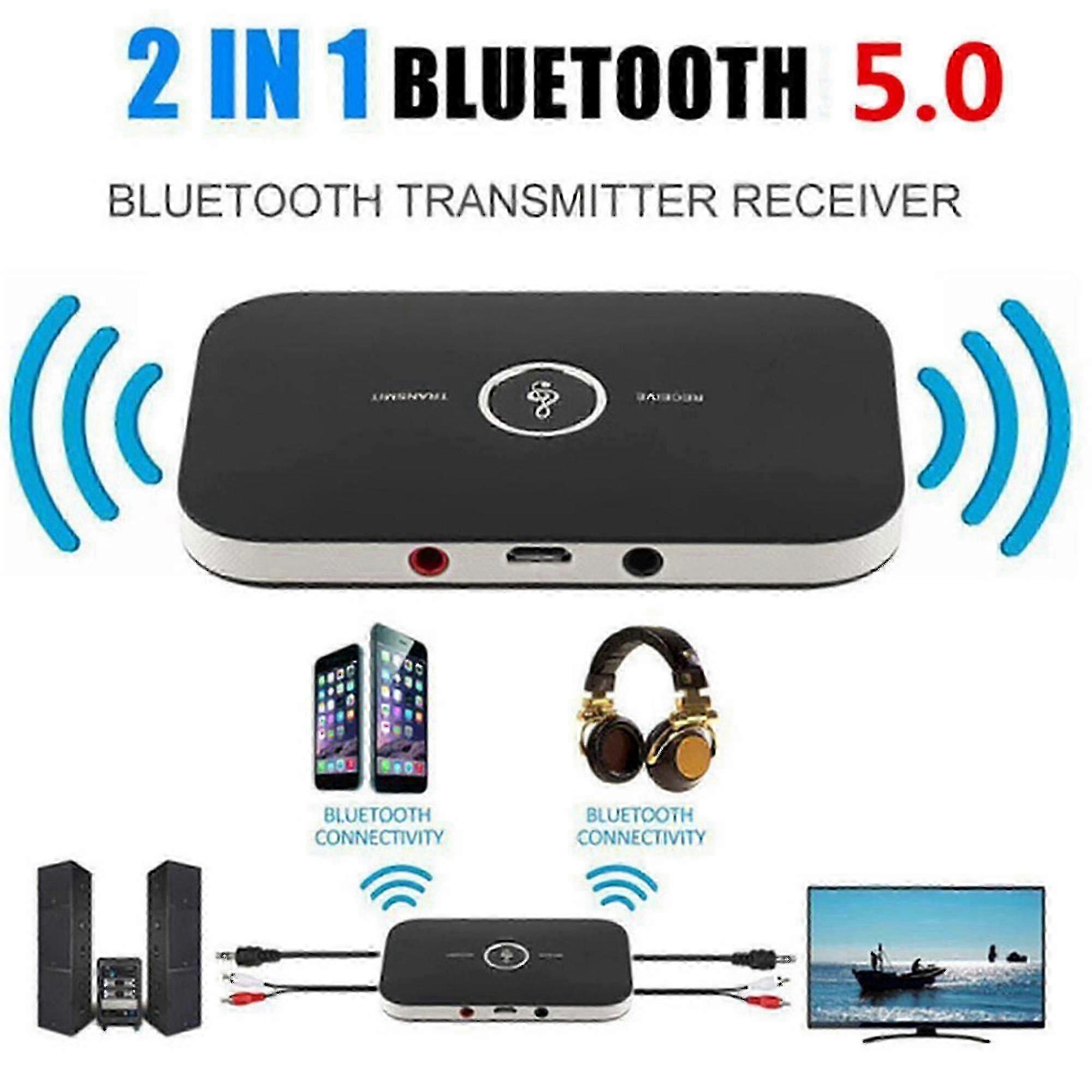 Wireless audio adapter for TV stereo with Bluetooth 5.0 technology