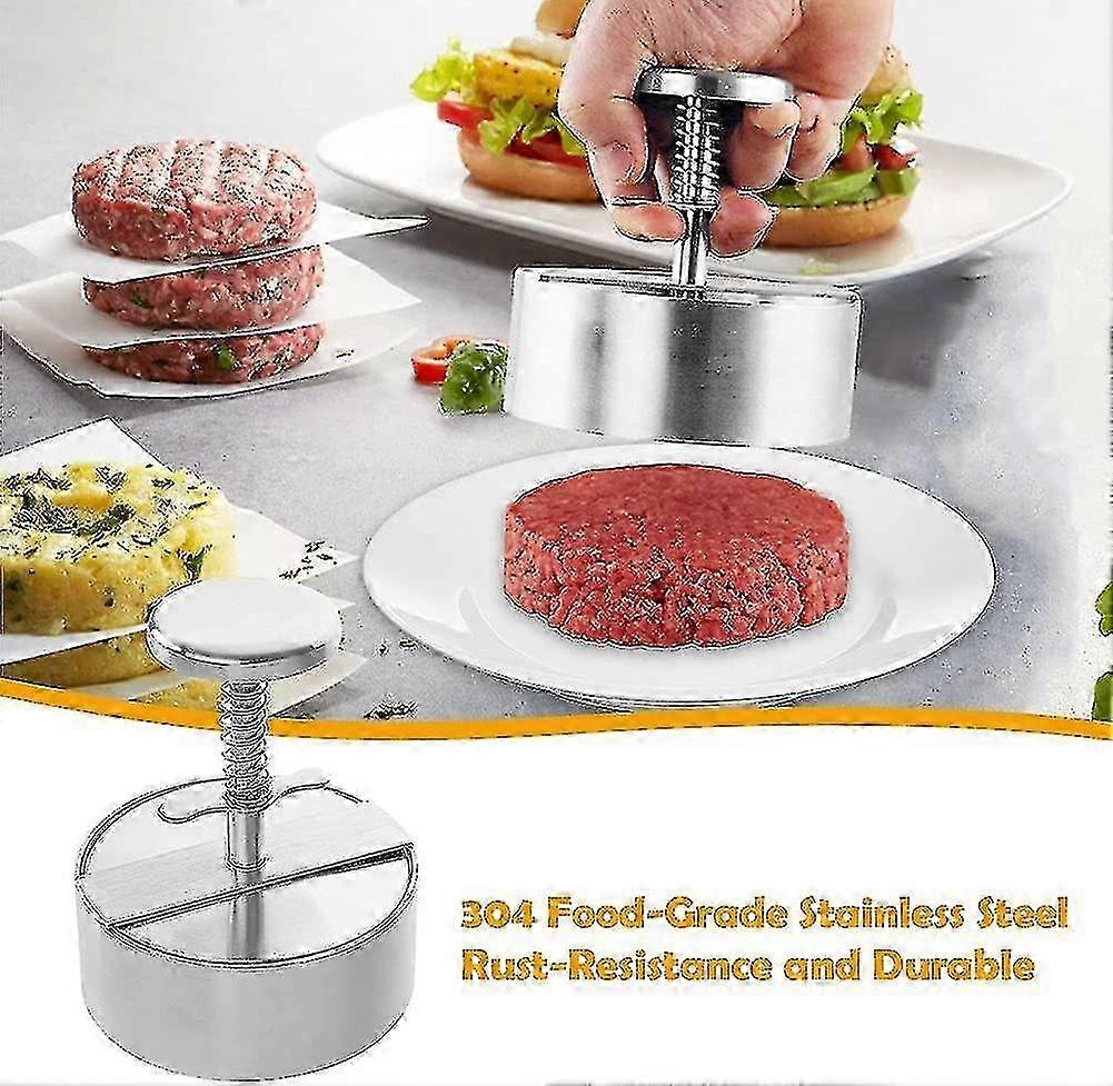 Adjustable Stainless Steel Burger Press