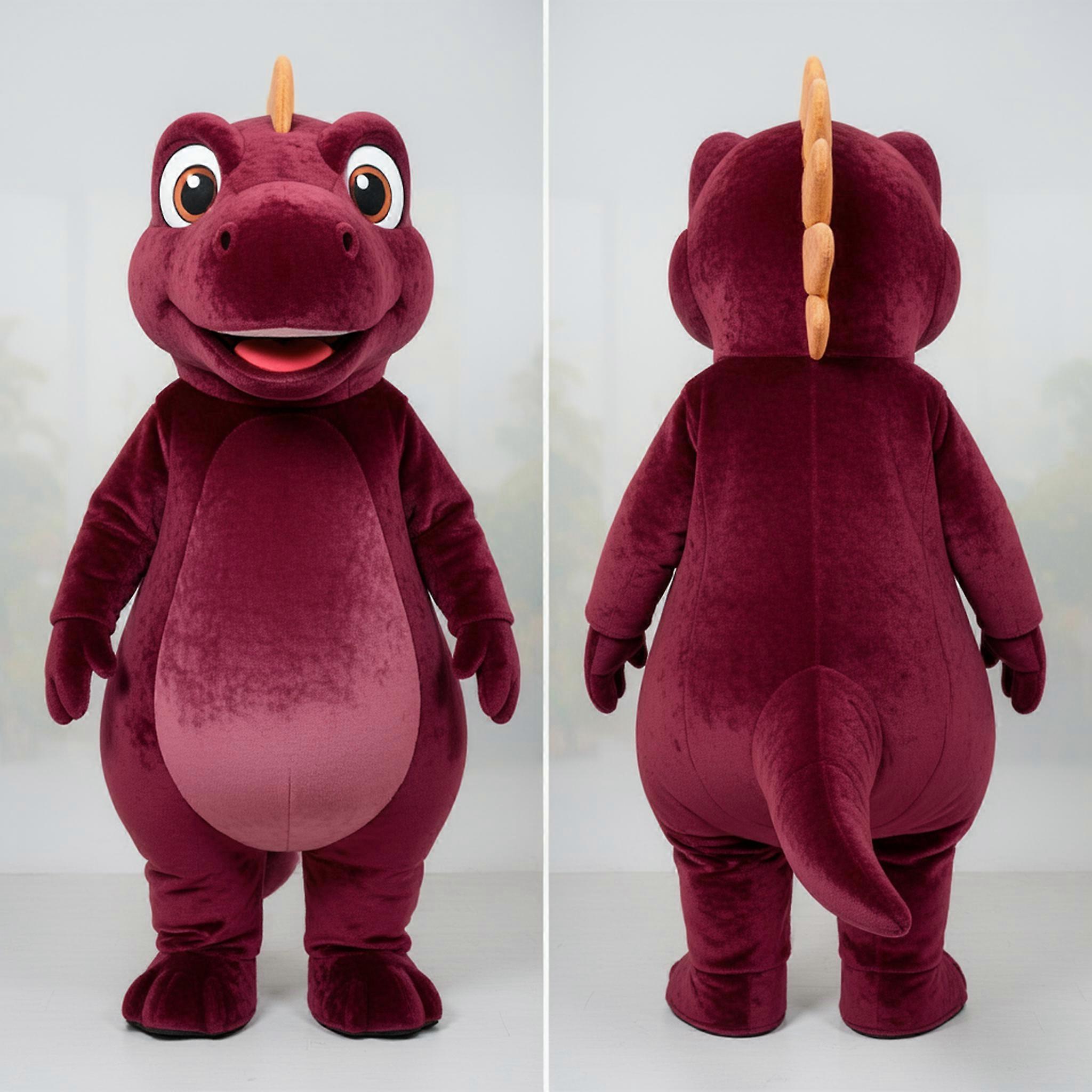 MASTICOT Maroon Playful Iguanodon Mascot