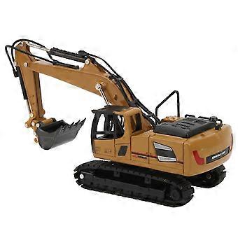 Backhoe Loader Heavy Duty Wheeled Excavator Durable 1: 60 Scale Site Backhoe Digger for Kids Decoration