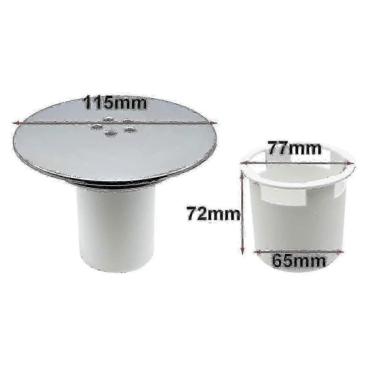 Shower Drain Cover Chrome Quick Release