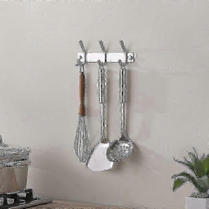 SUS 304 Stainless 3-Hook Wall Coat Rack