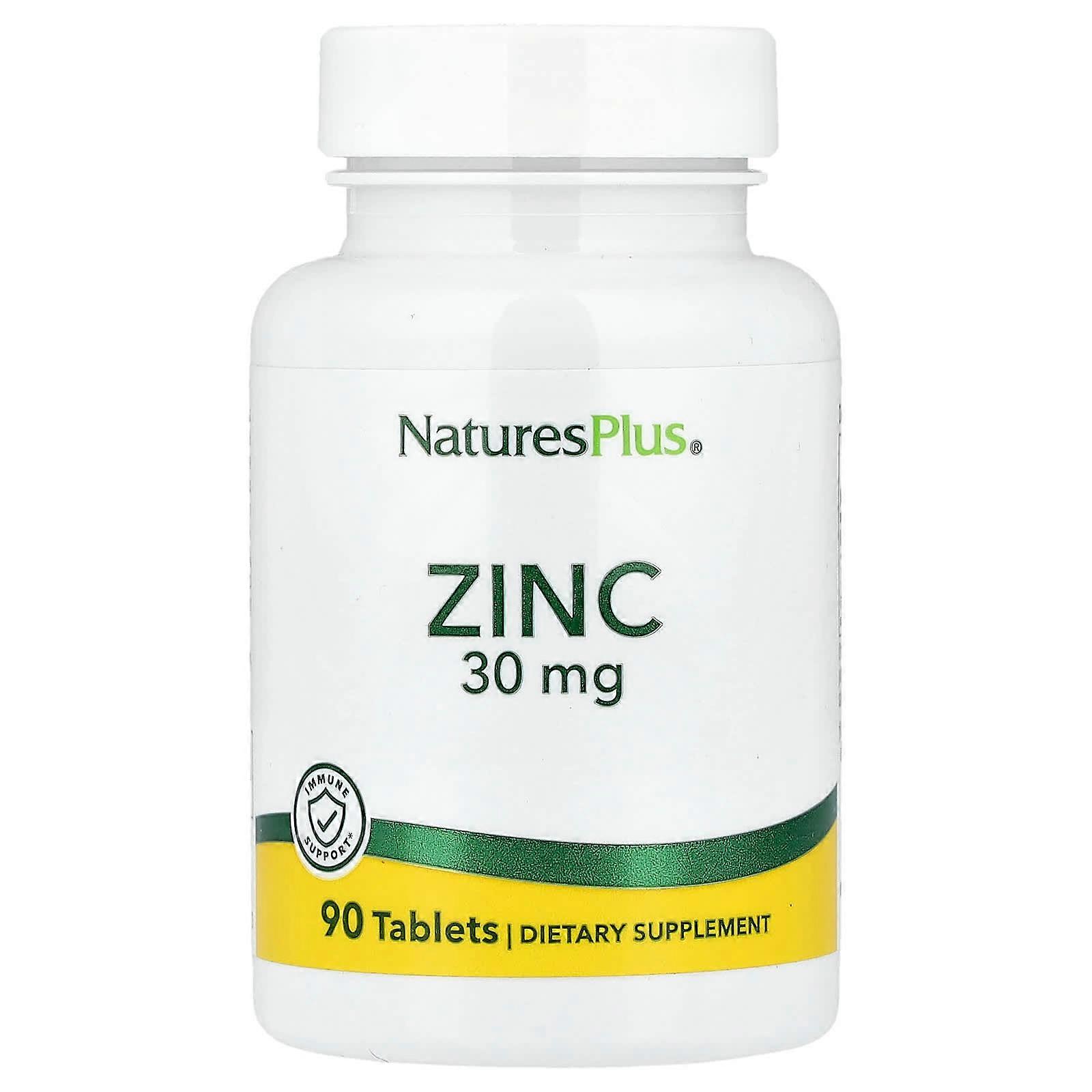 NaturesPlus, Zinc, 30 mg, 90 Tablets