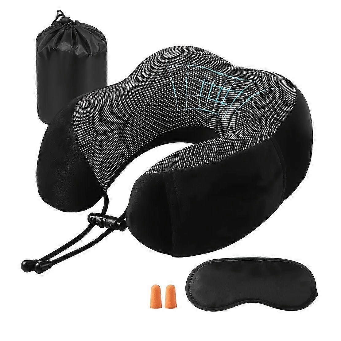 Breathable U-Shaped Pillow Set with Accessories