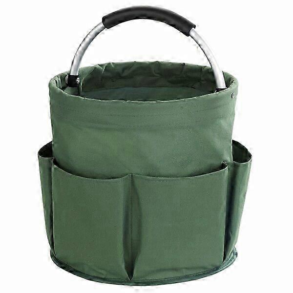 Multifunctional gardening tool kit, green, multi-compartment, foldable and practical