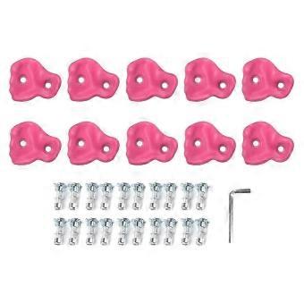 10PCS Rock Climbing Holds PE Ergonomic Hand Feeling Climbing Wall Grips for Indoor Outdoor Kids Adults-SHZNV