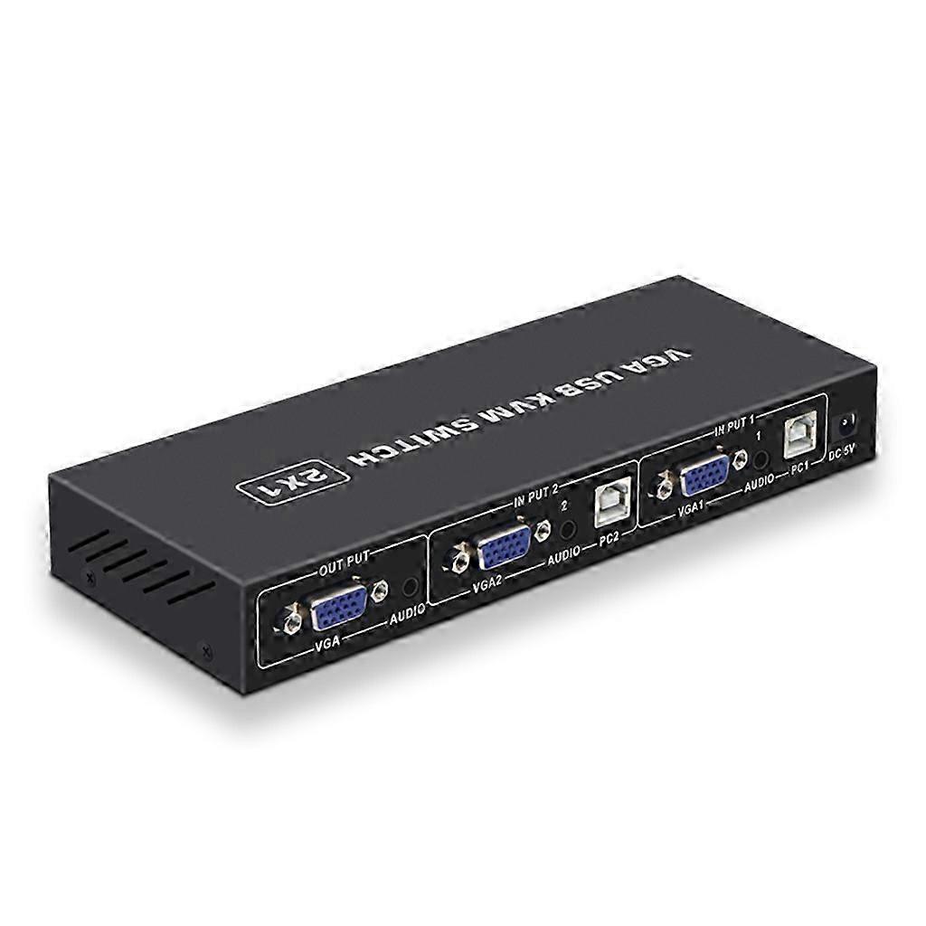 VGA KVM Switch with USB Hub Support