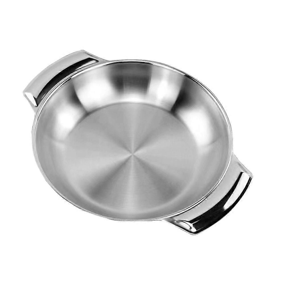 Compact Double-Handle Stainless Pot