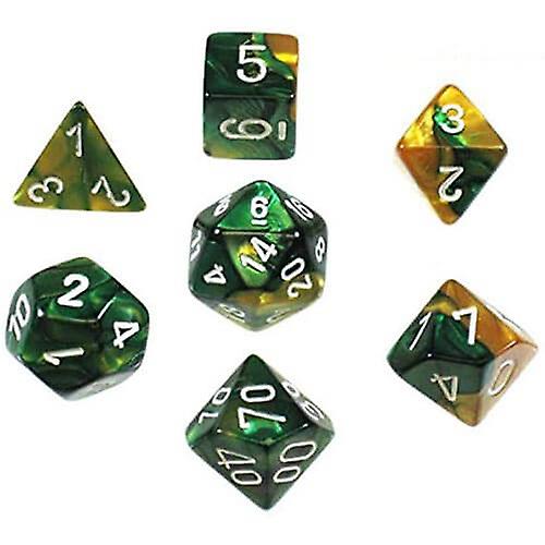 Sharp-edged Uniquely Crafted D7 Die Set Dice Gemini Poly (7 Dice in Display)