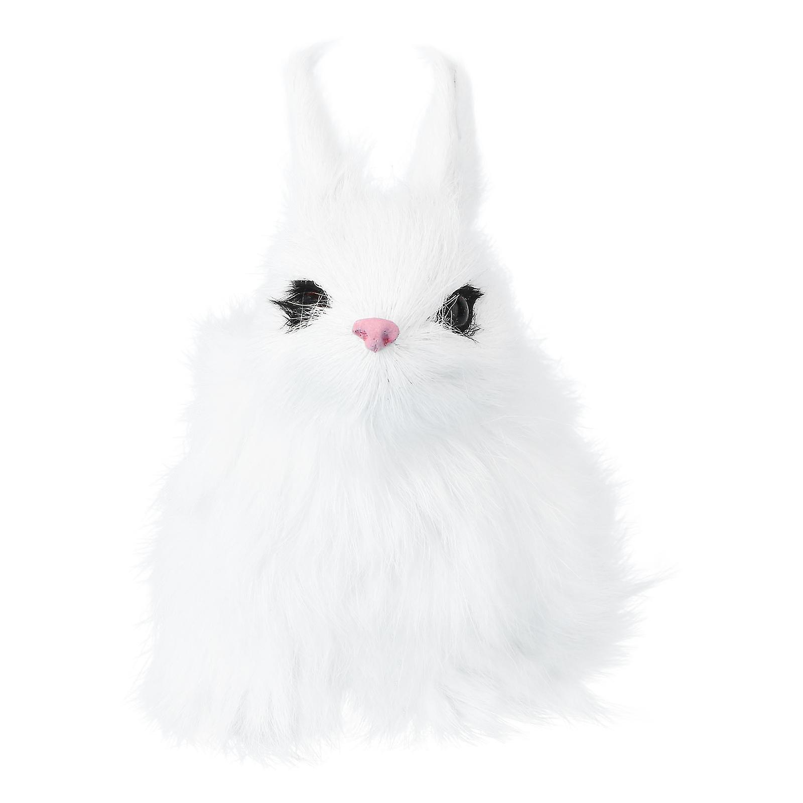 1pc Easter Theme Rabbit Model Simulated Rabbit Model Rabbit Gift (white)