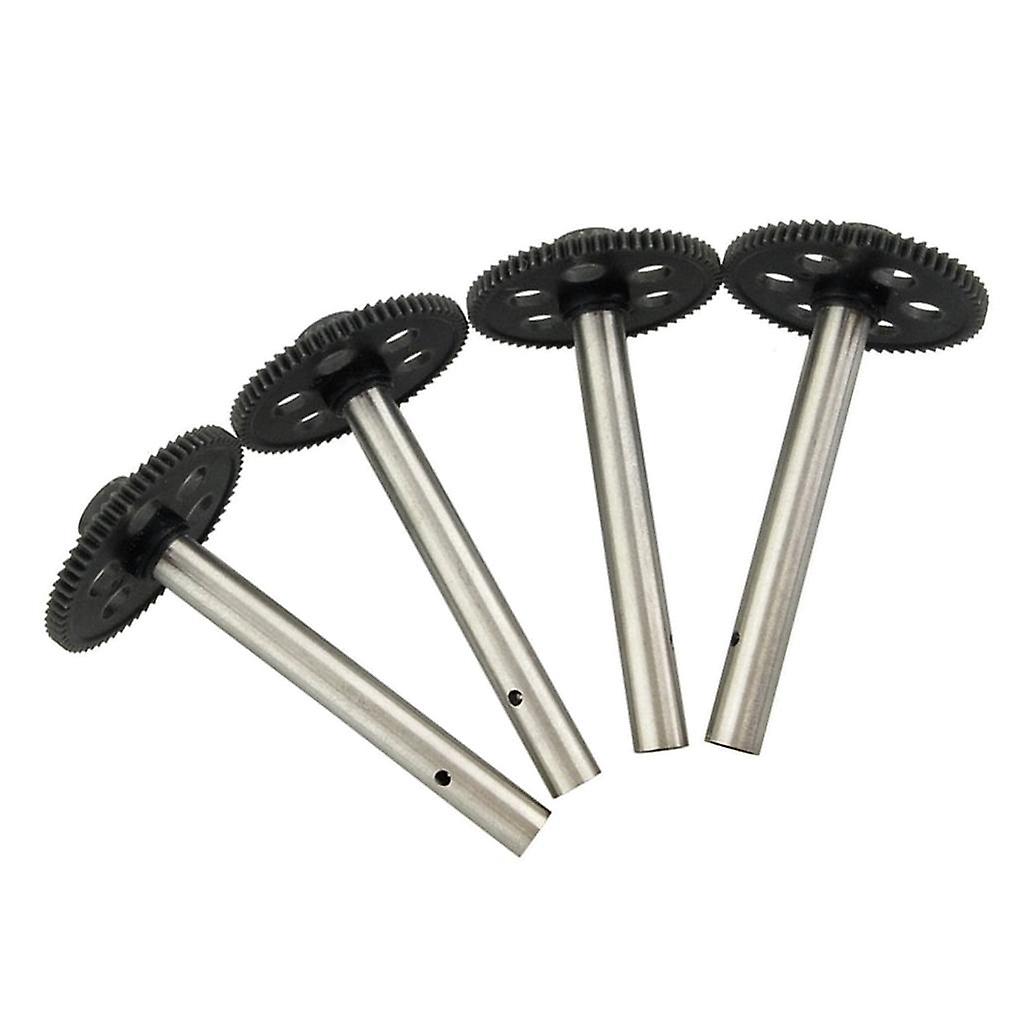 4 Pieces Gear with Spindle for JJRC H8C H12C DFD F181 F183 RC Drone Black