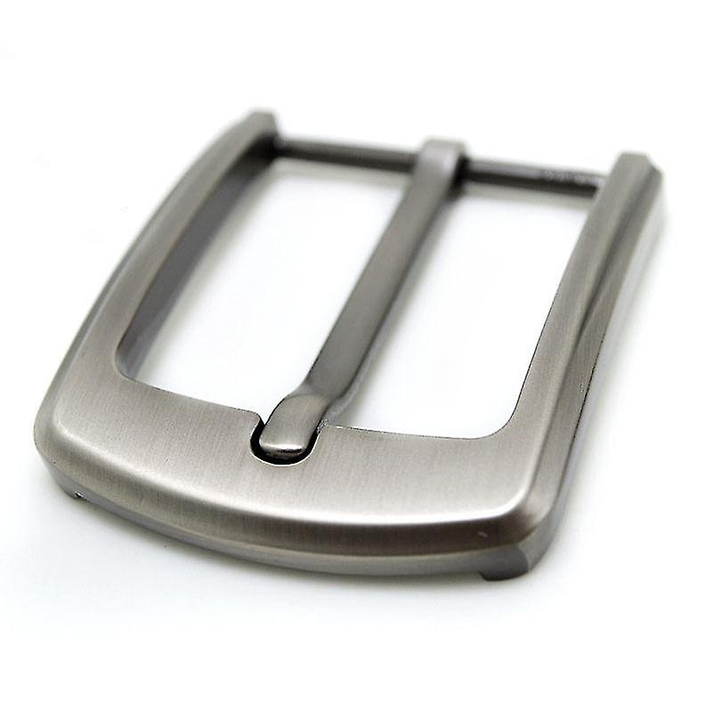 1st 40mm Zinklegering Mäns Casual Belt Buckle End Bar Hälstångsspänne Enstift Halv spänne För Läder Hantverk Jeans Webbing