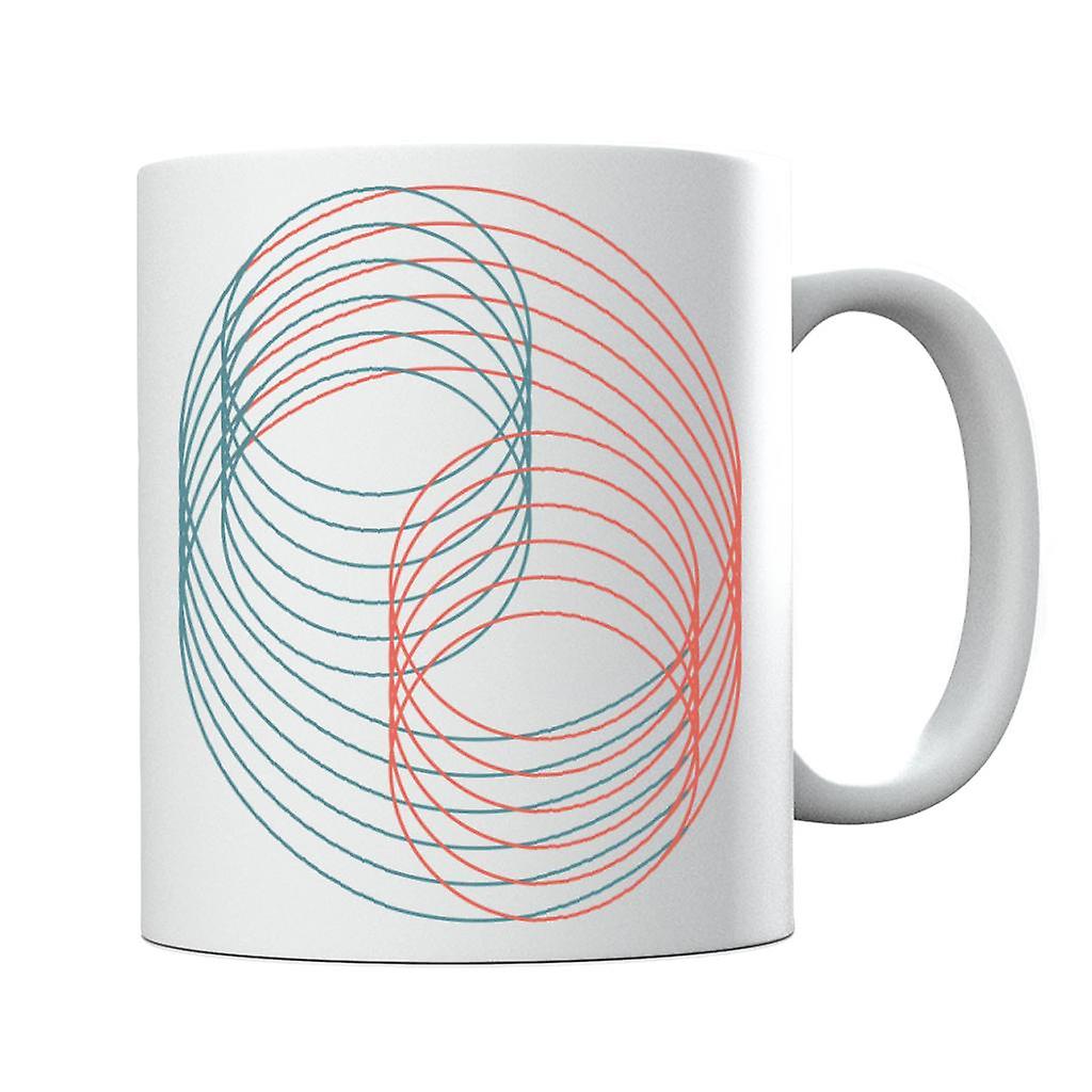 Geometric Shape Locked Circles Mug
