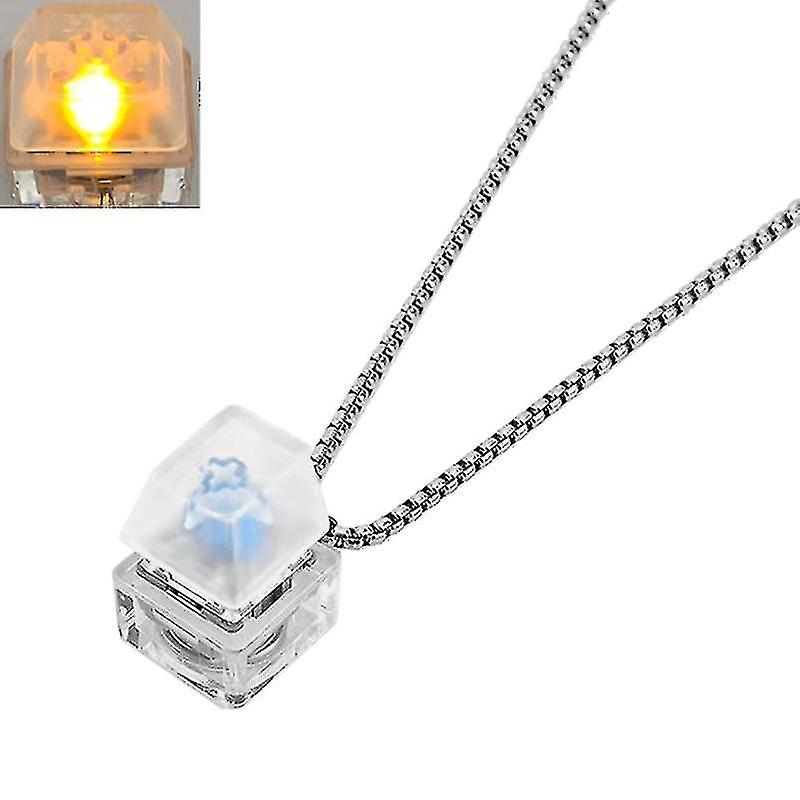 Mechanical Keyboard Button Necklace Led Sweater Chain Gift For Computer Geeks