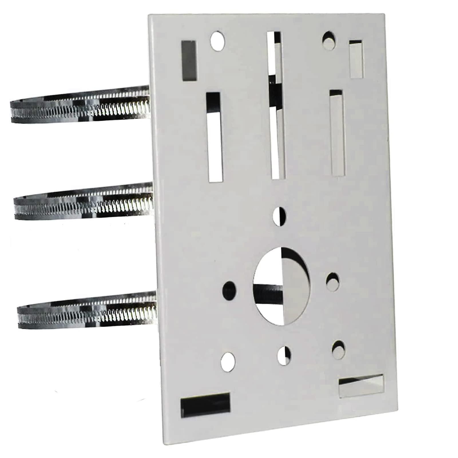 2023 - Universal Security Camera Vertical Pole Mount, Strong Metal Mount Corner Bracket with 3 Buckles