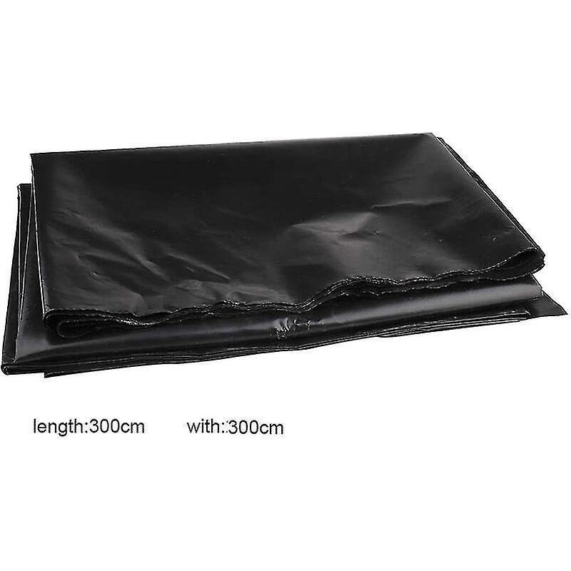 High Density Polyethylene Pond Liner - 3m X 3m - Black - For Fish Ponds, Streams, Fountains And Water Gardens Cisea