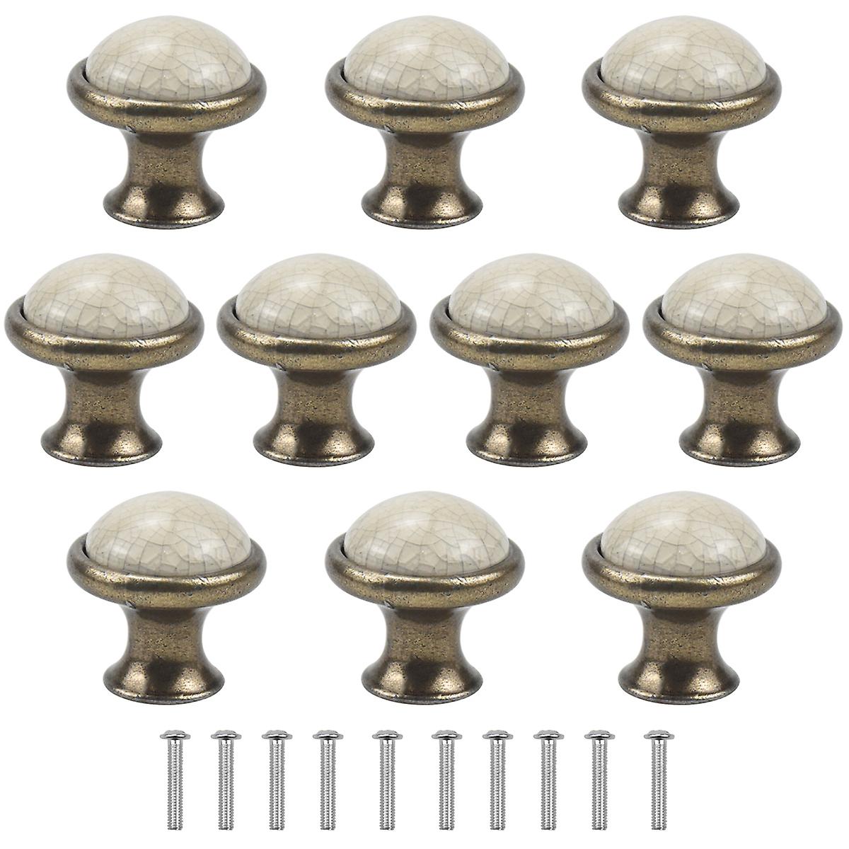 10pcs Vintage Cabinet Knobs 1.30inch Ceramic Knobs Vintage