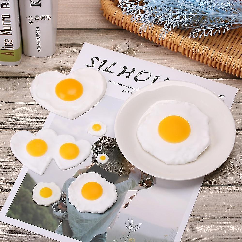 D random 1pc Simulated Poached Fried Eggs Diy Creative Play Toy