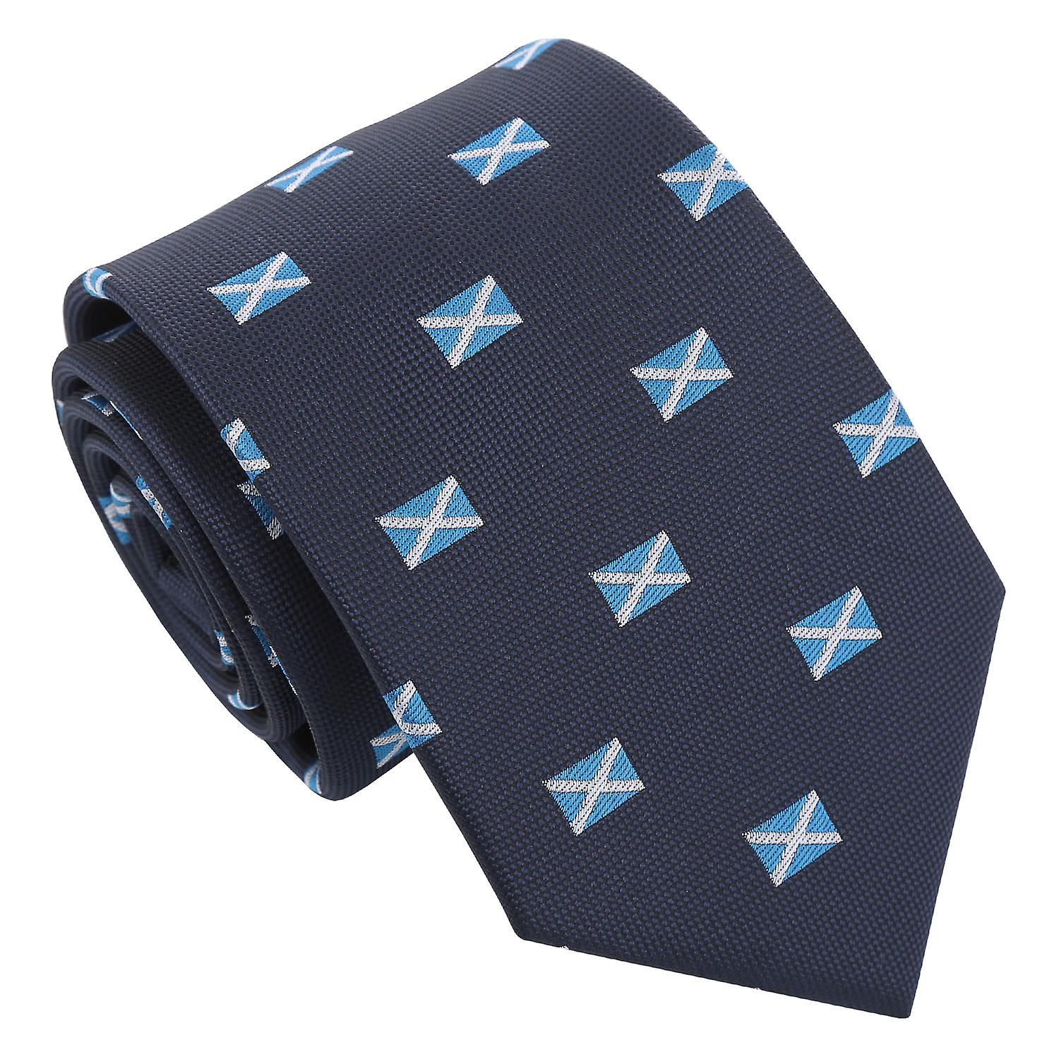 Navy Blue Scottish Flag Tie