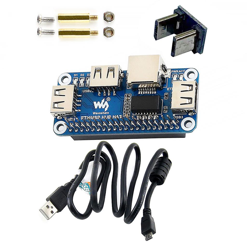 USB naar Ethernet RJ45 netwerkpoort USB HUB Splitter voor Raspberry Pi 4B/Zero W