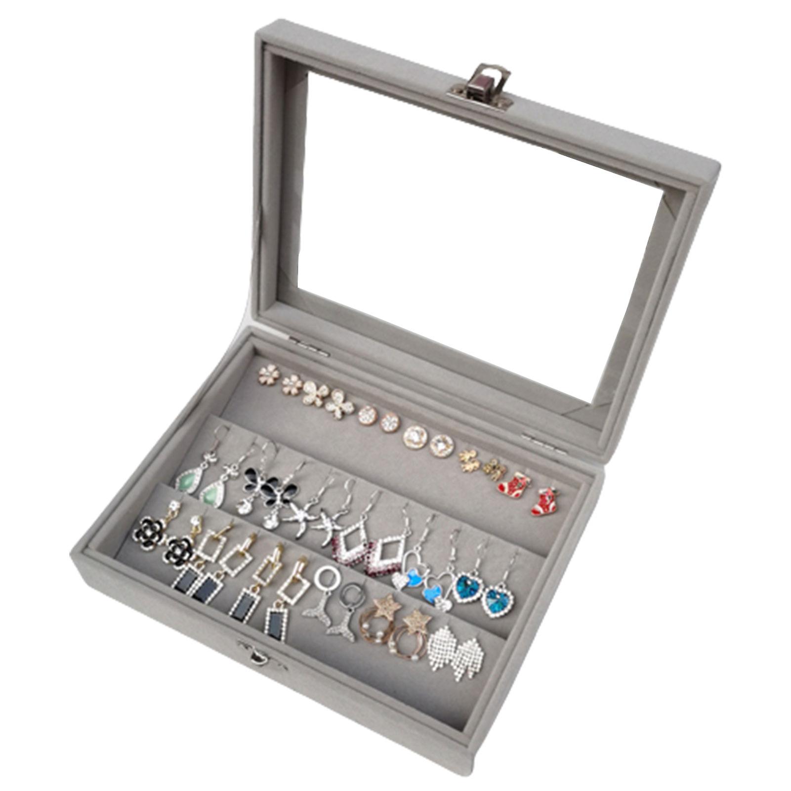 Jewelry Earring Display Trays Multi Purpose Drawer Organizer