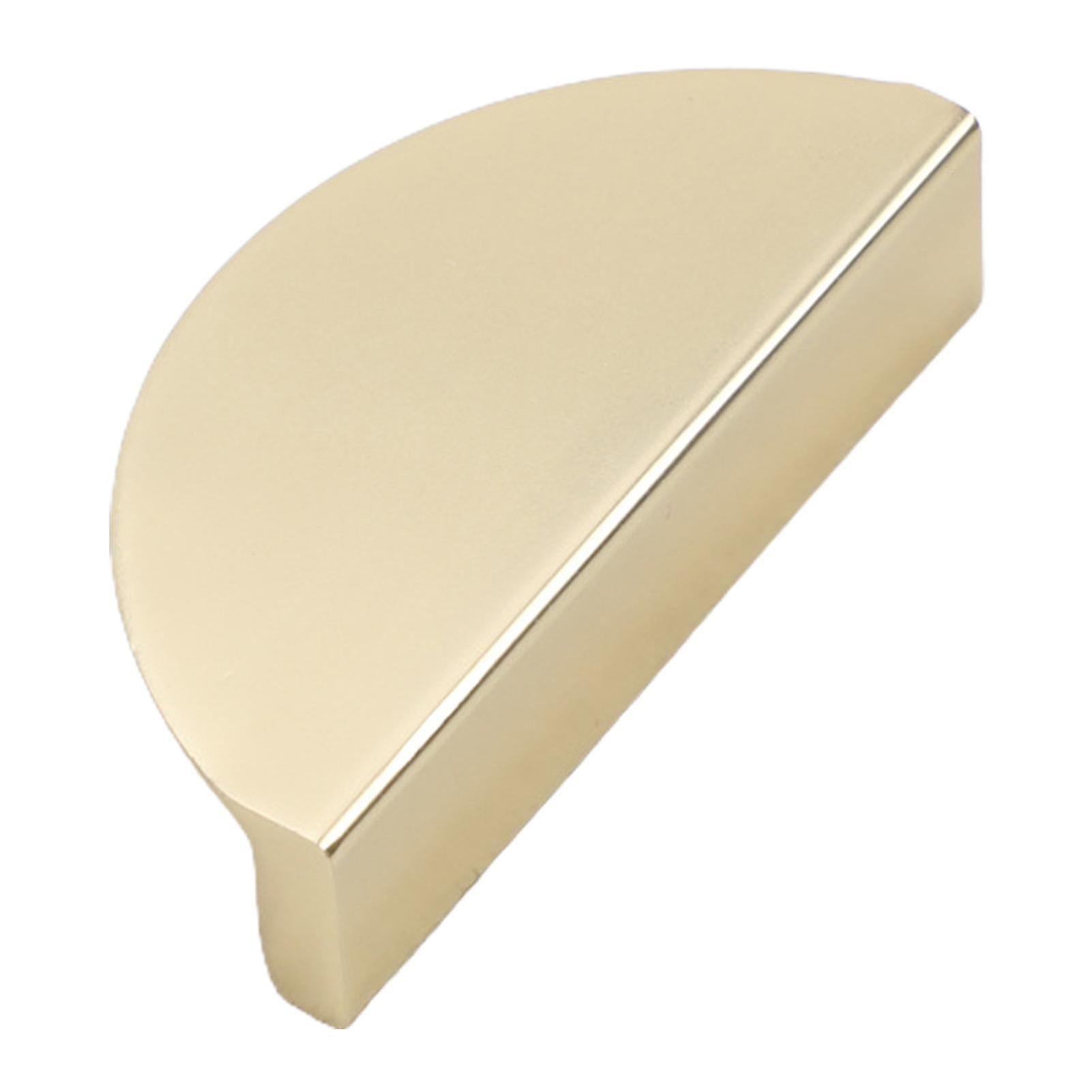 Cabinet Pulls Modern Style Exquisite Semicircle/triangle Shape Brushed Brass Drawer Handles For Kitchen
