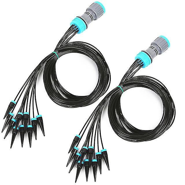 10 فوهات نظام الري بالتنقيط 1.6m التلقائي سقي خرطوم أجهزة الري لحديقة الخضروات التصحيح الدفيئات زهرة