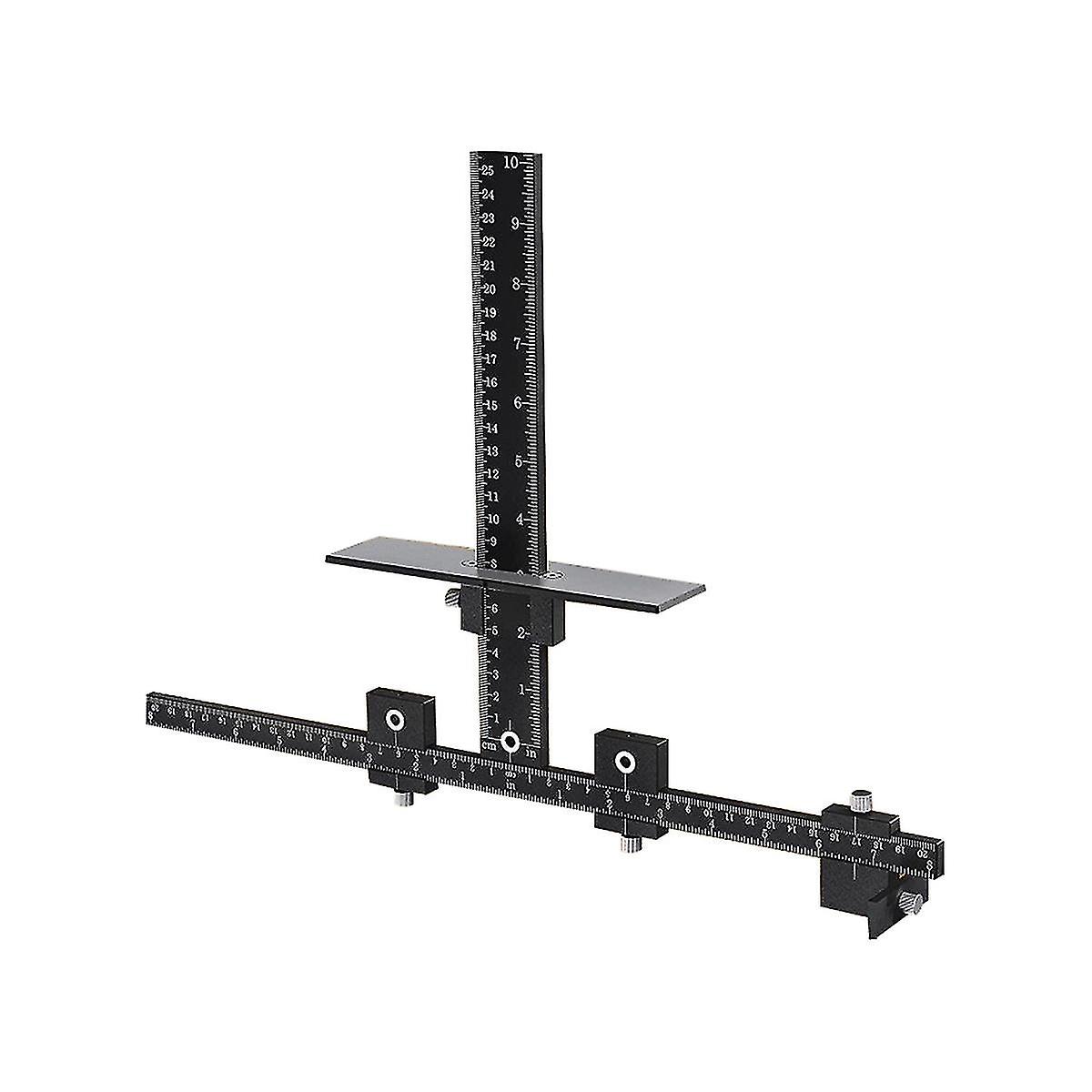 Cabinet Hardware Jig Tool, Adjustable Punch Locator Drill Guide Jig Wood Drilling Dowelling Tools F