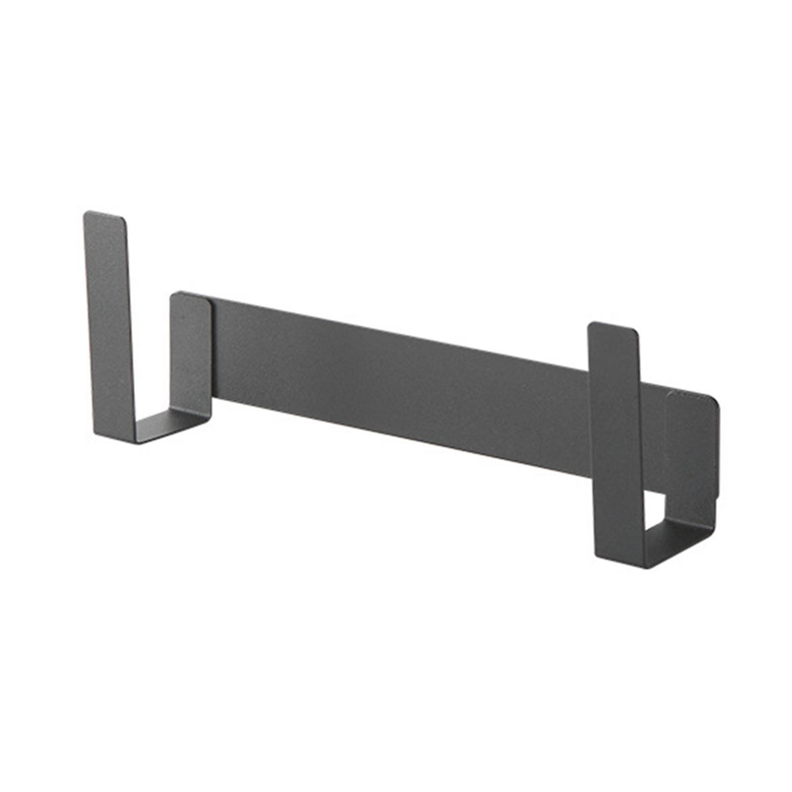 Multipurpose Pot Lid Holder Kitchen Storage Holder Pot Hanger for Bakeware Black