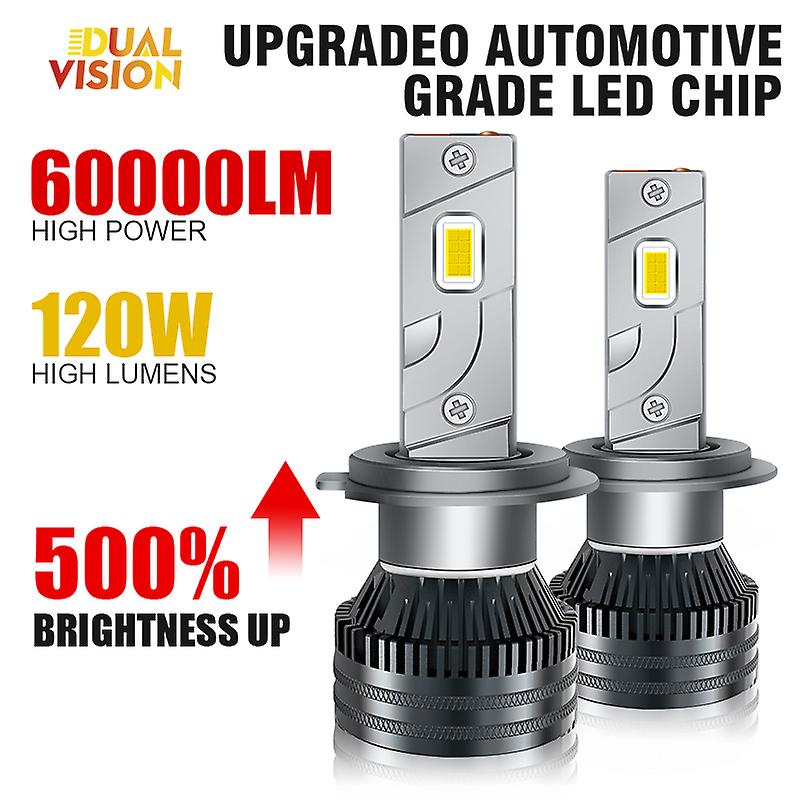 -120w H1 H7 Led Hir2 9012 Bulbs H4 H11 Hb3 Hb4 Auto Fog Lamp Canbus Turbo Super Bright Light Car Headlight 60000lm K5c 5570 Csp