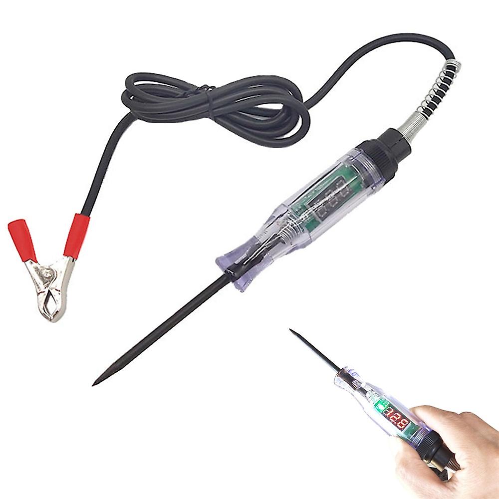 Car Truck Voltage Circuit Tester Auto 6v-24v Repair Tools Car Diagnostic Probe Test Pen Light Bulb Automobile Polarity Pen