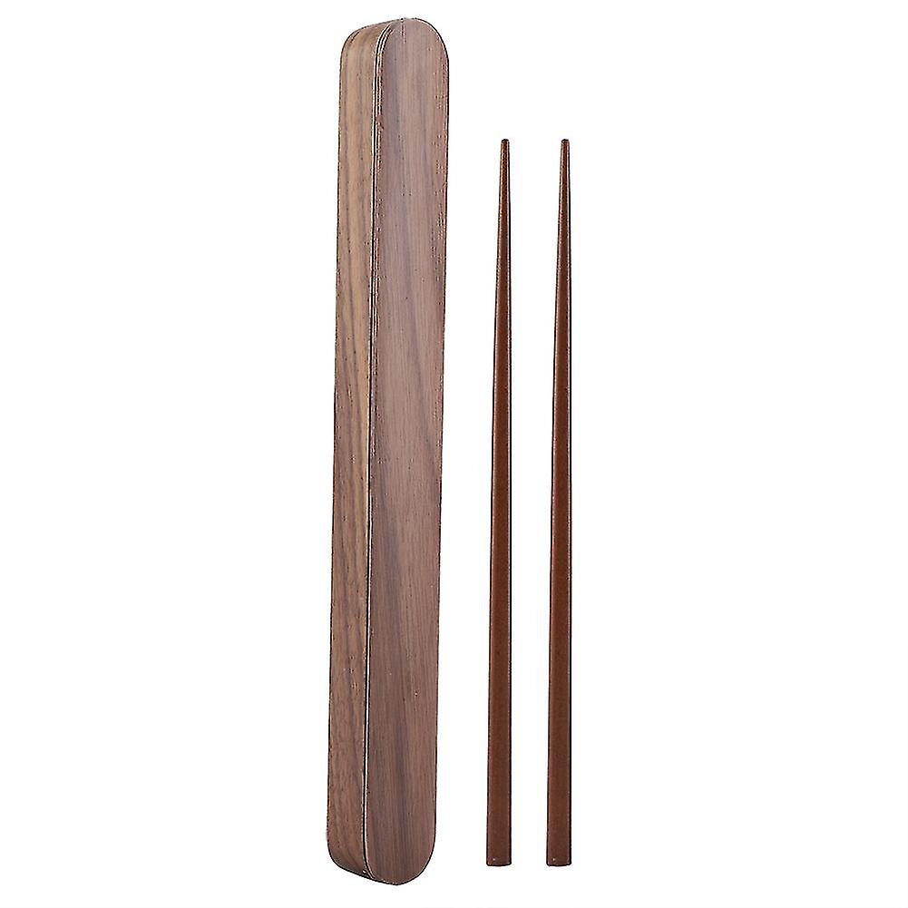 Portable Wooden Reusable Chopsticks with Eco Friendly Storage Case Box Compact Travel Utensil Set Durable and Lightweight