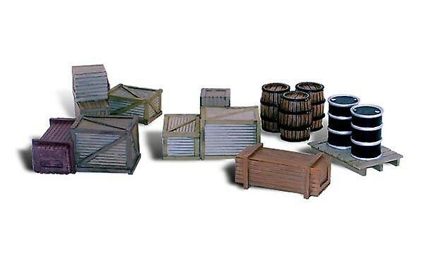 Woodland scenics WA2739 O Scale Assorted Crates by Woodland scenics O gauge Plastic Painted Figures Scale model