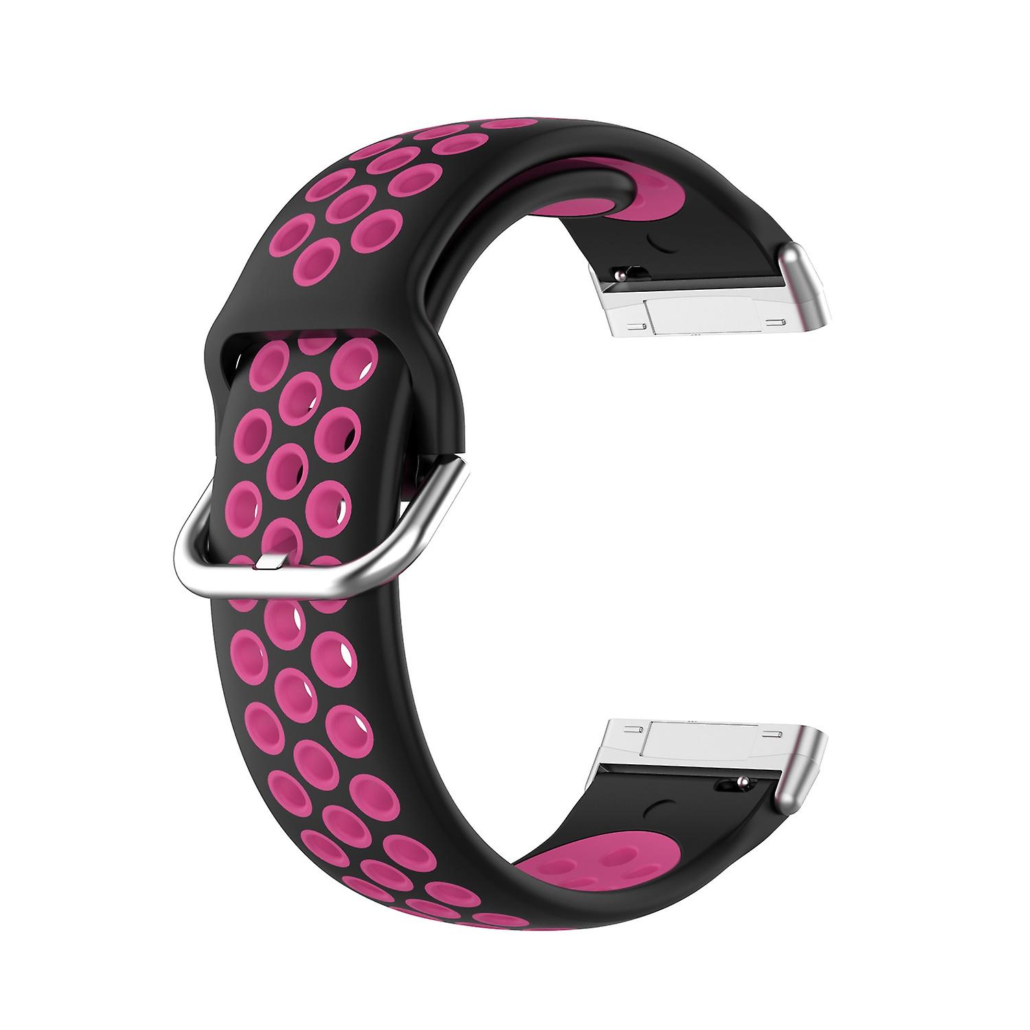For Fitbit Versa 3/Sense Bi-color Silicone Smart Watch Strap