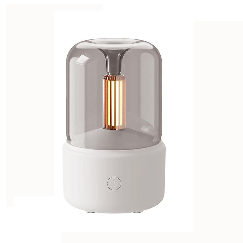 120ML Simulated Candlelight Aroma Diffuser DQ702 (Beige)