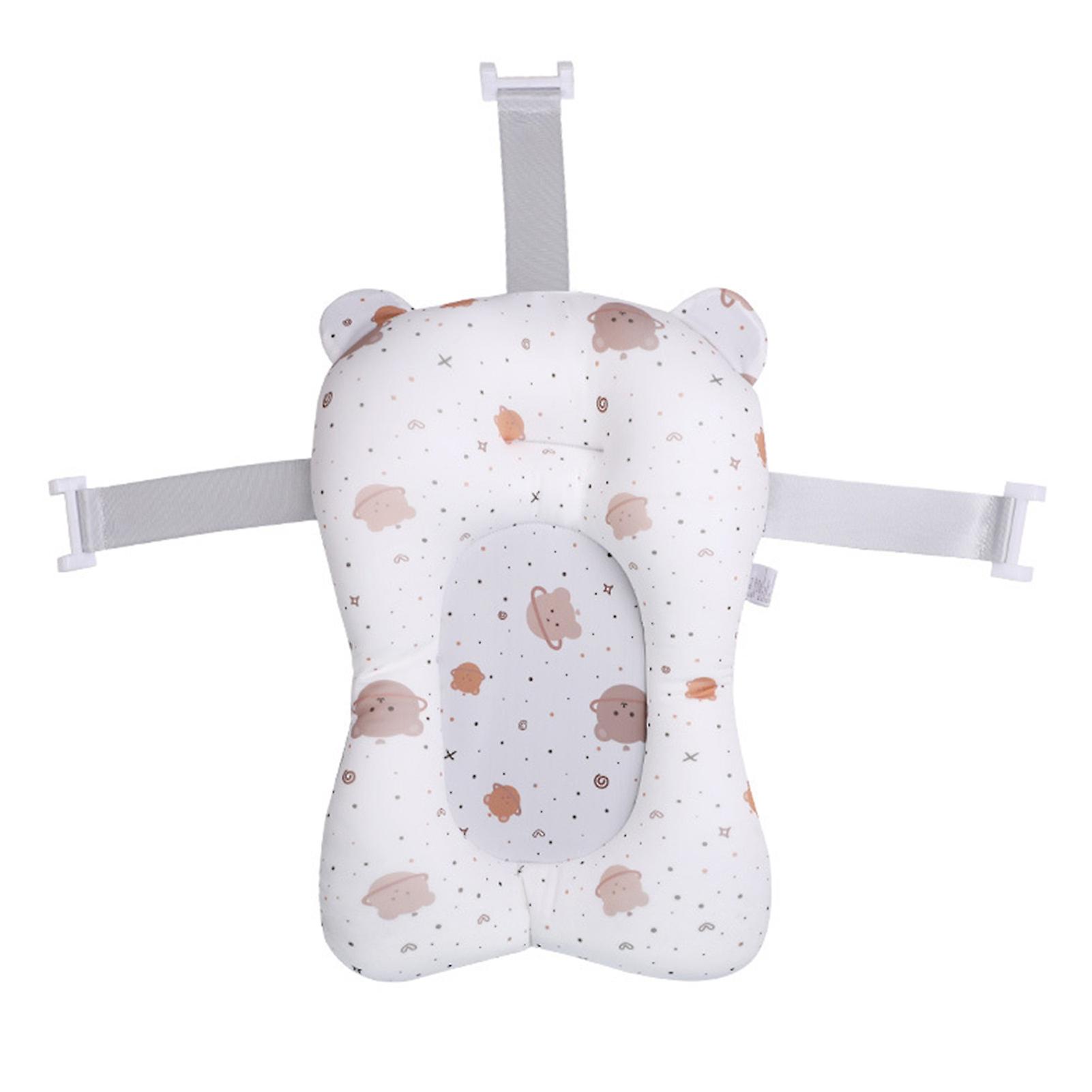 Baby Bath Cushion, Floating, Non-Slip, Adjustable, Breathable, White