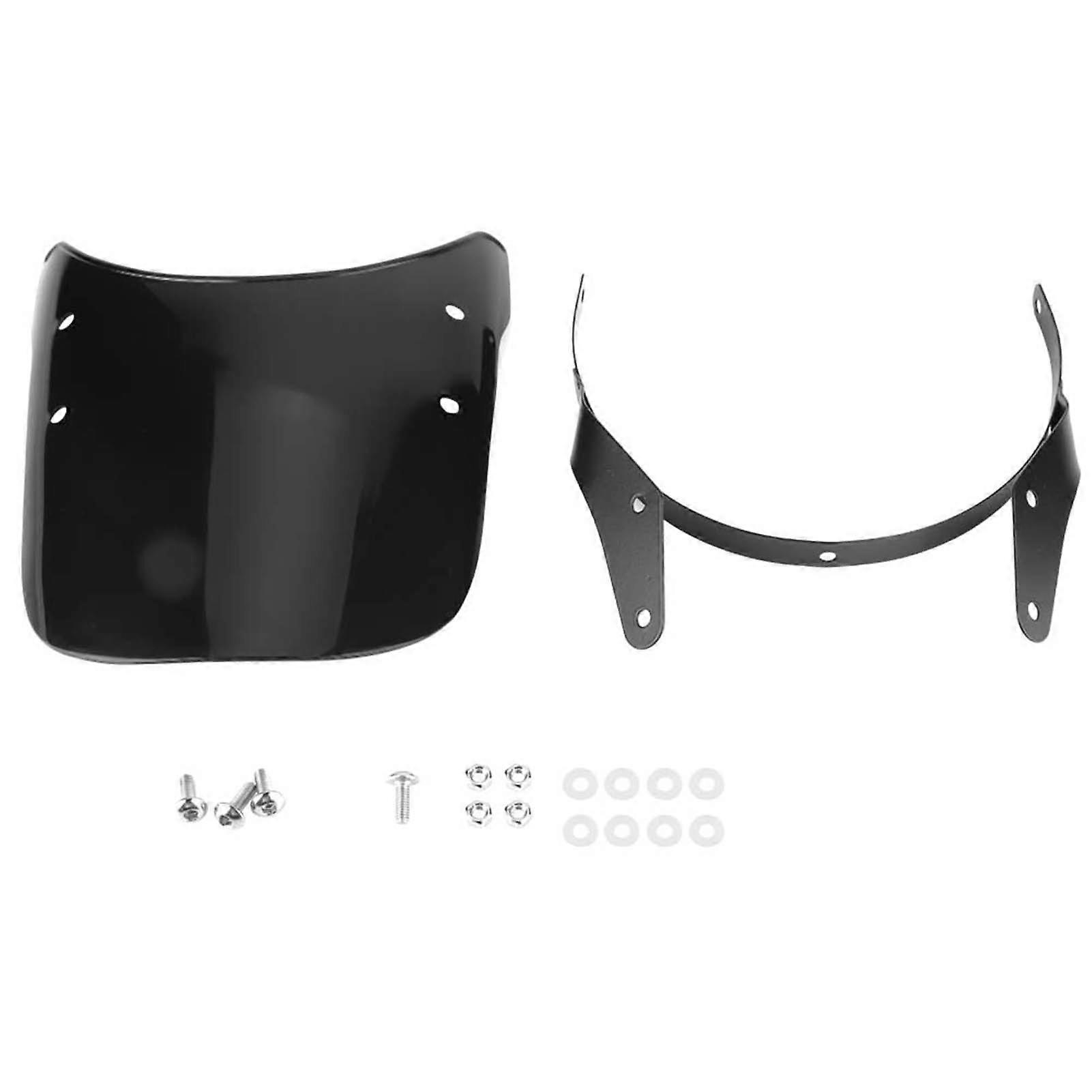 Black Motorcycle Front Fork Air Baffle Wind Deflector