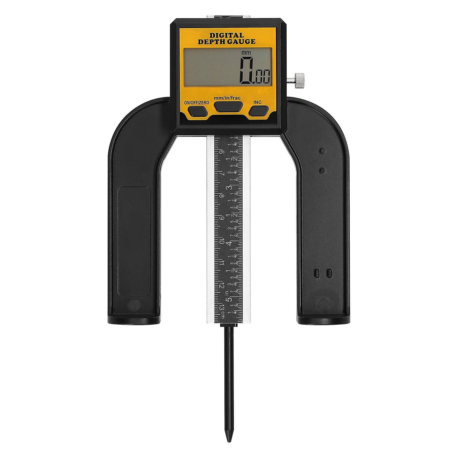 0-80mm Woodworking Depth Ruler Digital Tablesaw Height Ruler Digital Height Depth Gauge LCD Display