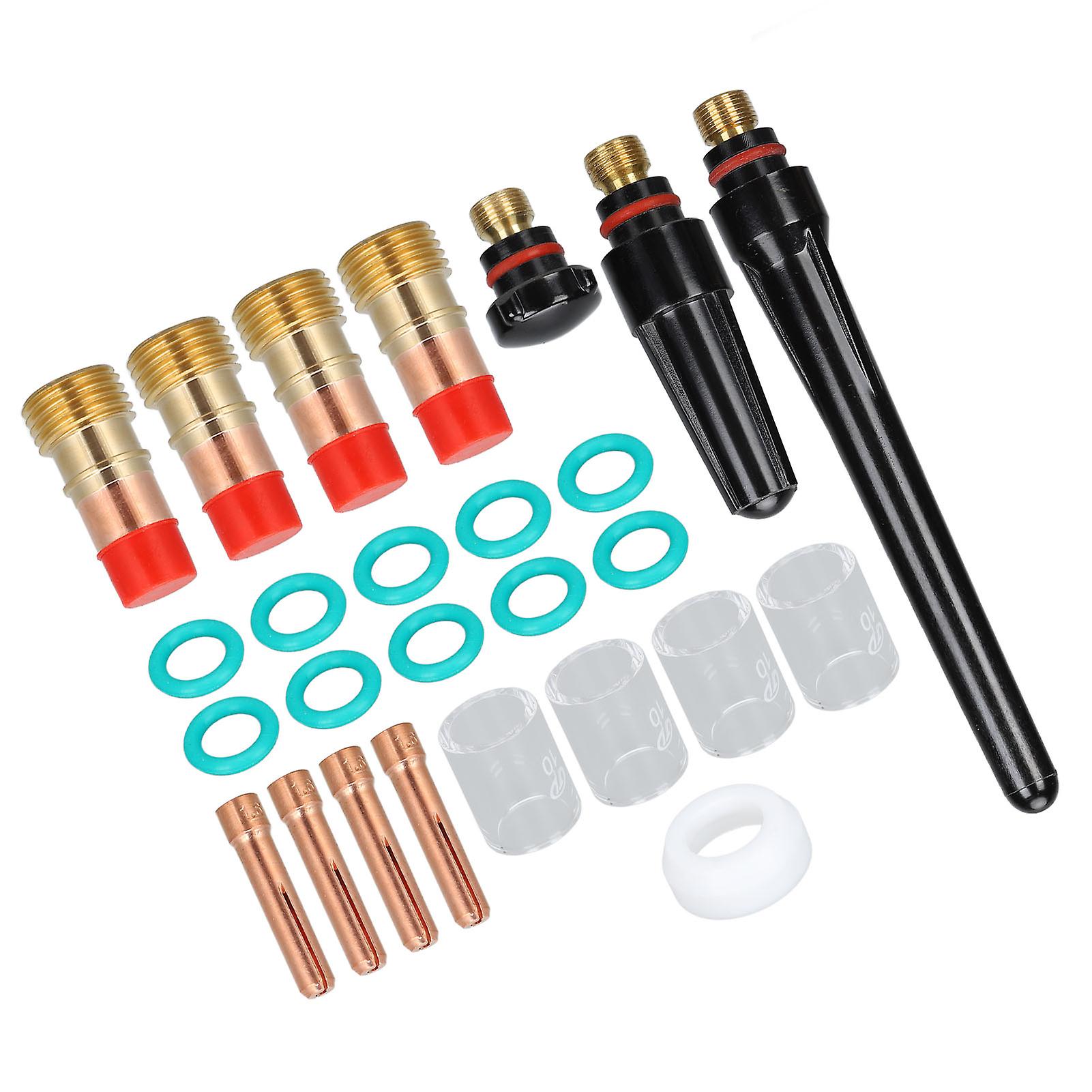 TIG Welding Parts Kit for WP-17 WP-18 WP-26 with Collets & Glass Cups