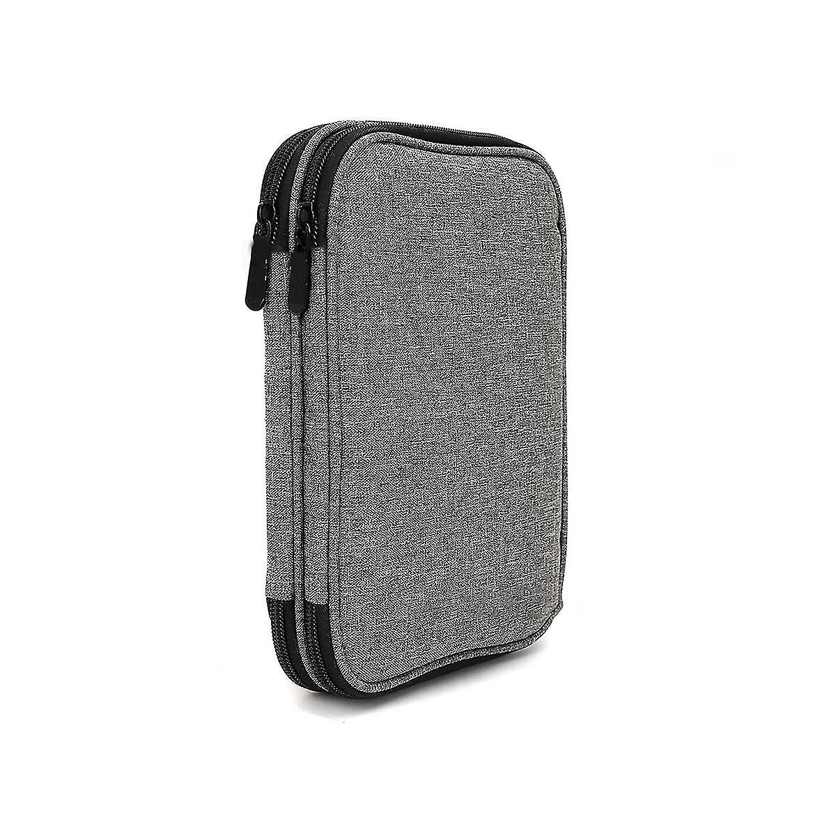 Knitting Needls Case Without Hooks And Accessories,zipper Storage Organizer Bag With Web Pockets Fo